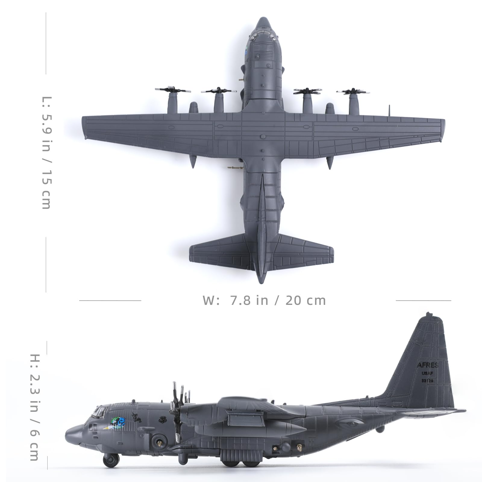 Amazon｜NUOTIE AC130 1/200スケール エアガンシップモデル ダイ